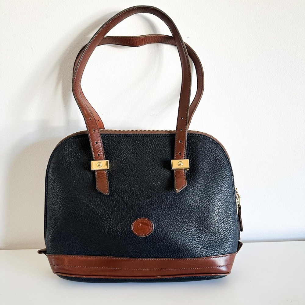 Vintage 1990's Pebbled Leather Dooney & Bourke Leather Bag